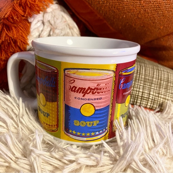Vintage Campbell’s Soup Andy Warhol Pop Art Style Coffee Mug Retro 1998 - Picture 2 of 5